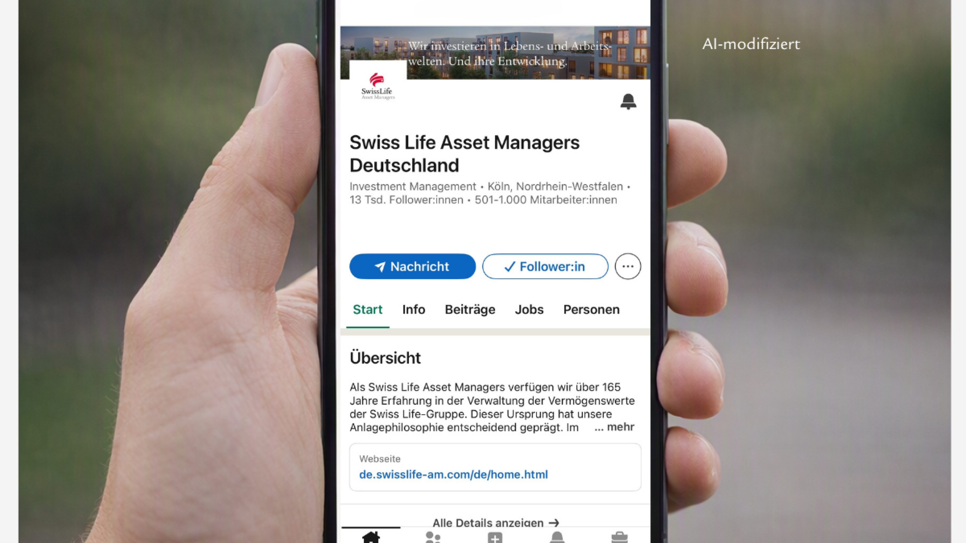 SoMe Dienstjubiläum Template - Follow us on LinkedIn_Ger