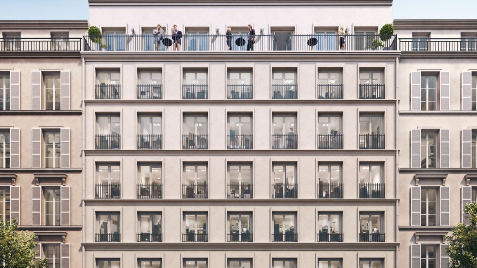 Bâtiment Trévise_Façade Rue