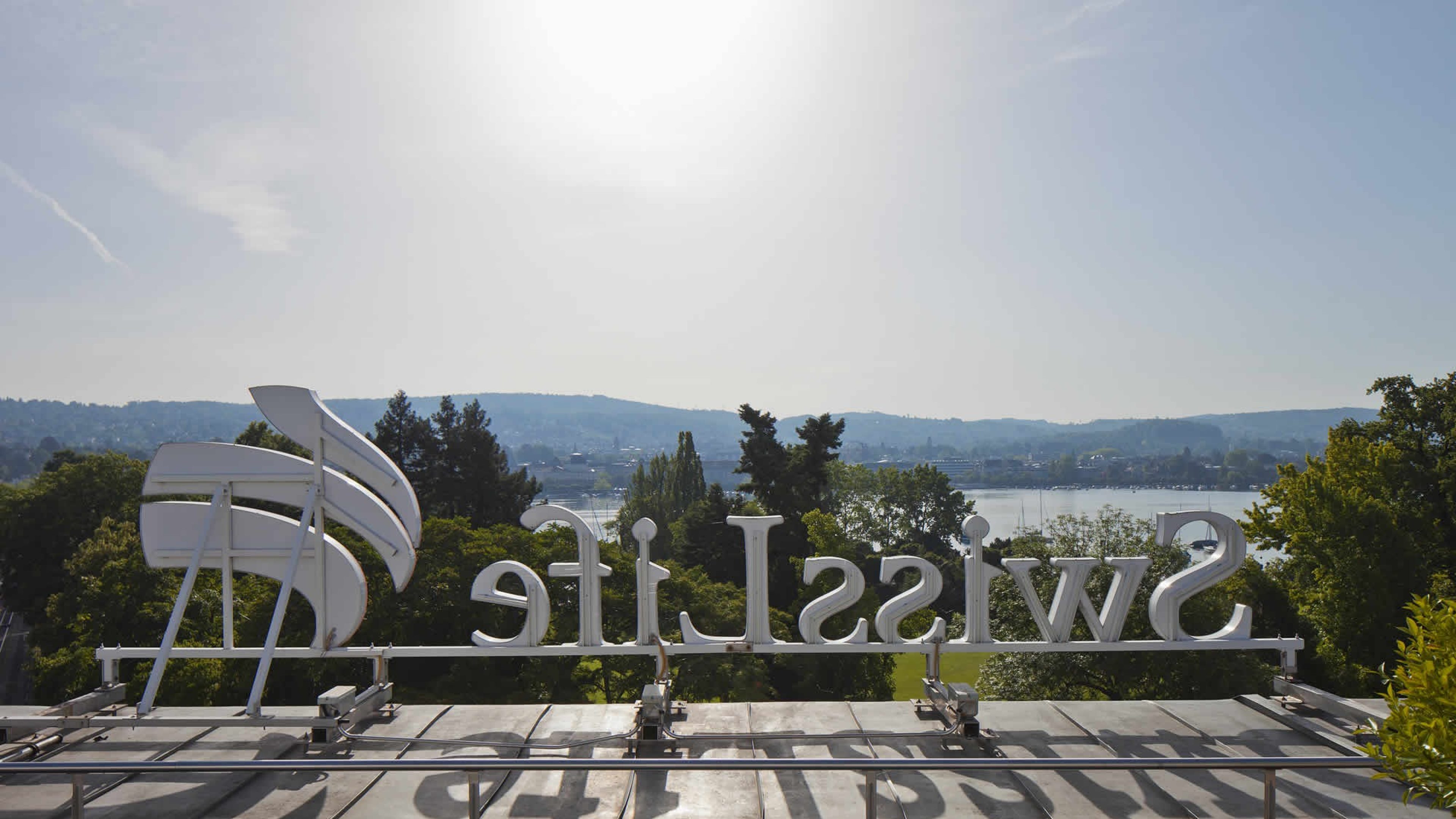 Terrasse du bâtiment principal de Swiss Life Asset Managers à Zurich.