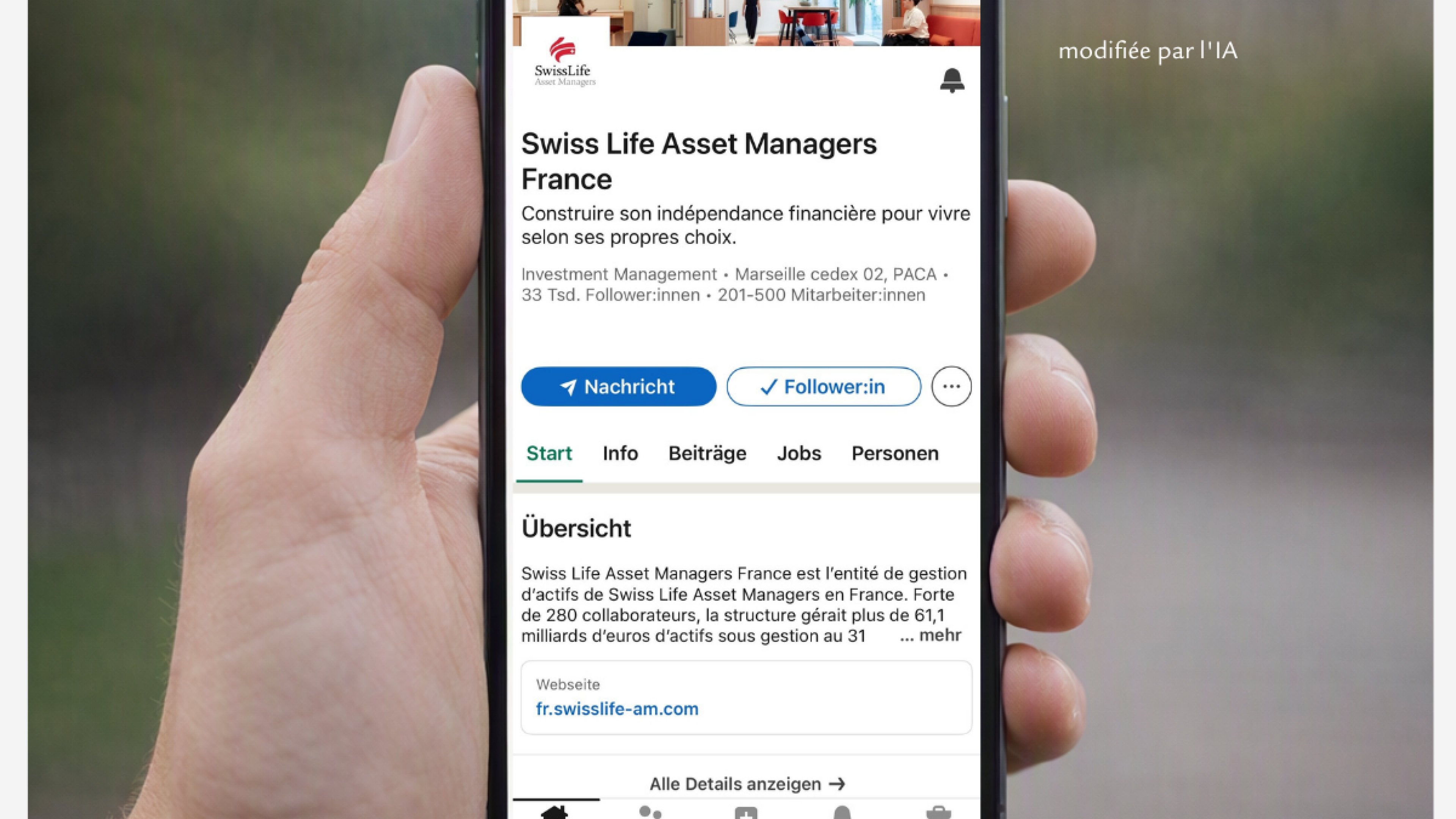 SoMe Dienstjubiläum Template - Follow us on LinkedIn_FR