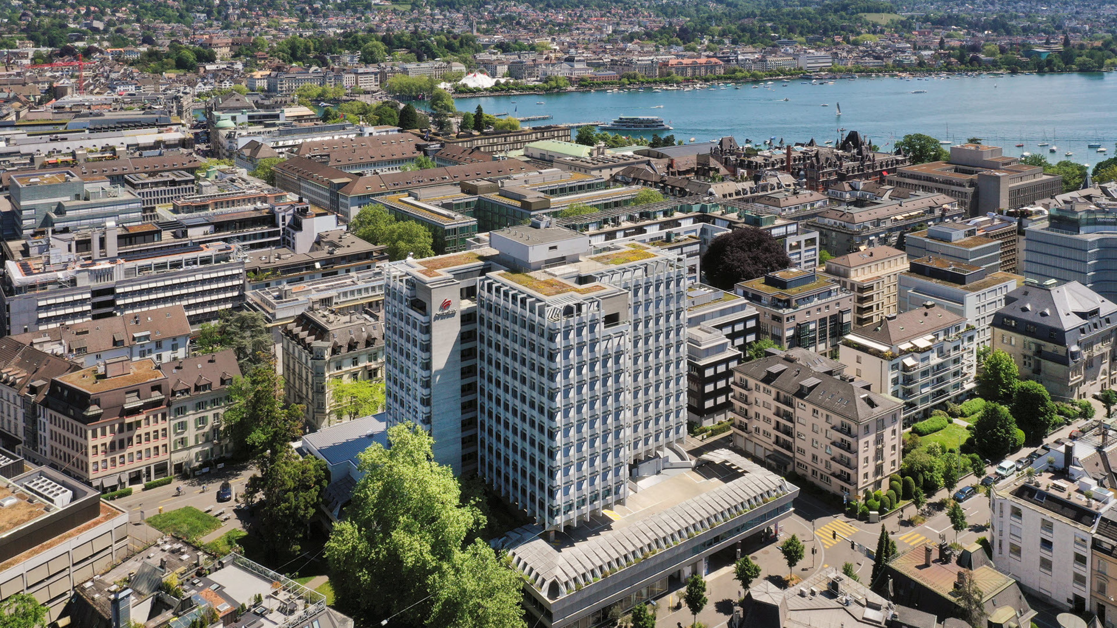 Vue de la Hochhaus zur Palme à Zurich.
